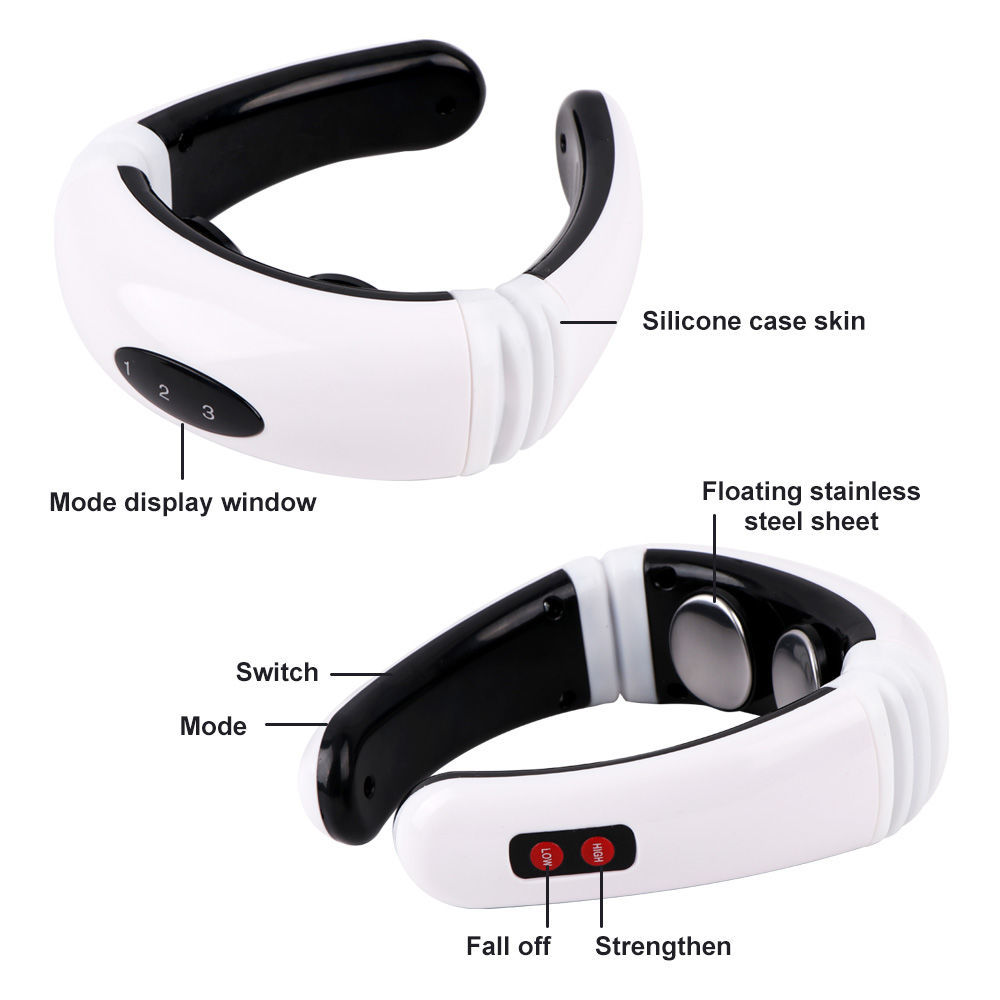 Импульсный массажер для шеи миостимулятор Neck Massager foto 7