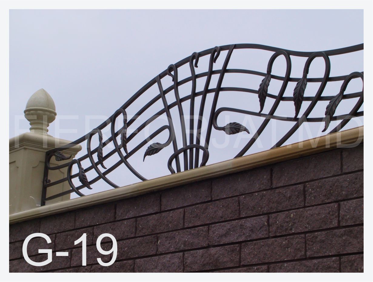 Garduri forjate, gard profnastil, gard metal, gard inox, gard fier forjat foto 4