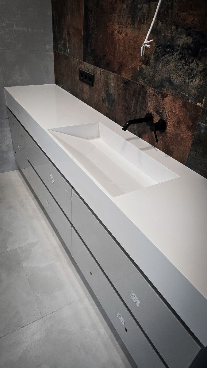 Изготовление столешниц, моек,рецепций из искусственного камня Corian  фото 6