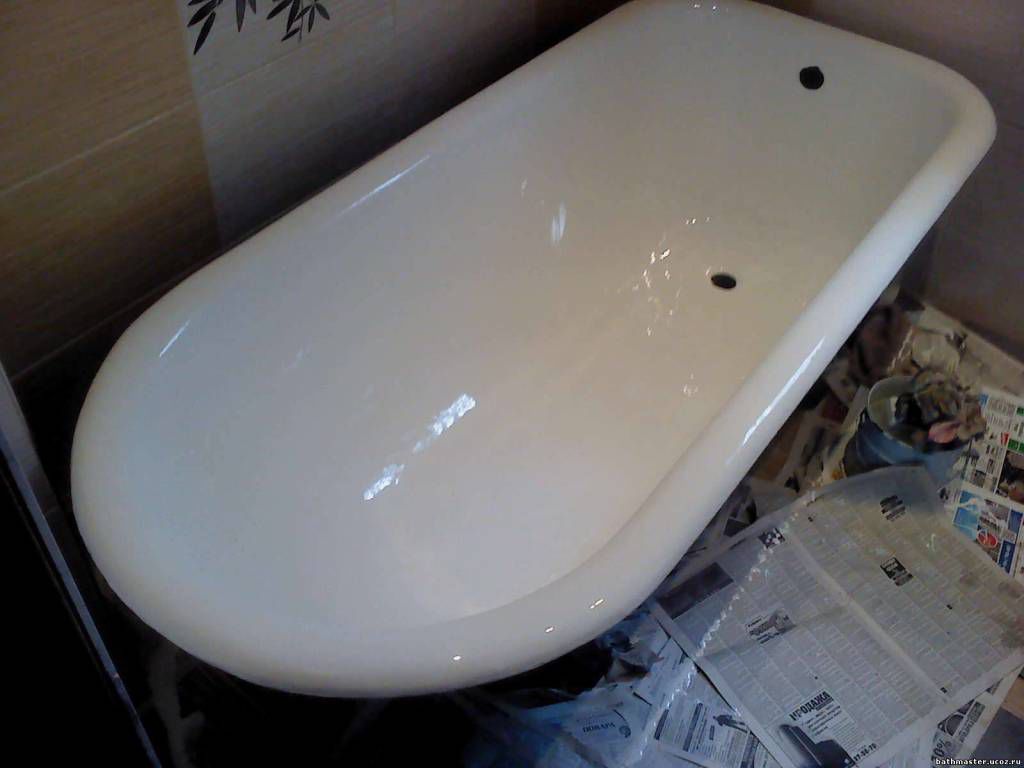 восстановление акрилового покрытия ванны