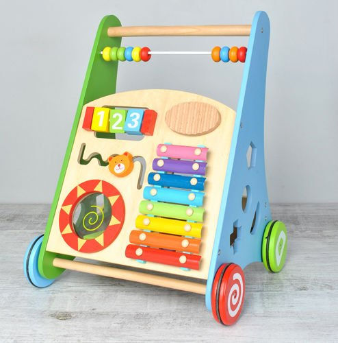 Premergător-împingător multifuncțional pentru copii LeanToys foto 1
