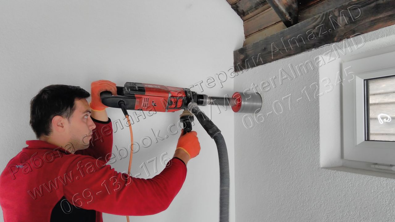 Алмазное бурение отверстий - . вытяжки.канализация вентиляция. техникой hilti фото 10