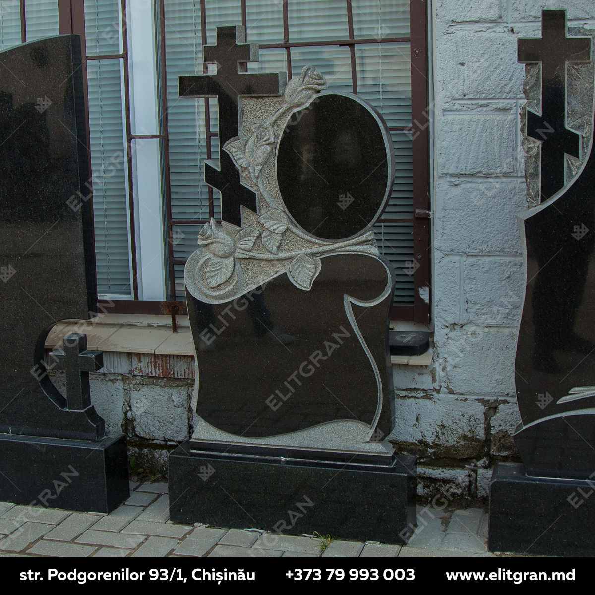 Monumente funerare din granit pret, Chișinău și Moldova, preturi reduse la minim, simple si ieftine. foto 8