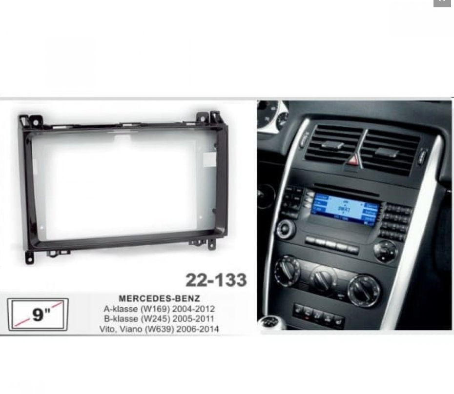 Audiocasetofon Bord 22-133: 9-Inch Mercedes-Benz A-Klasse (W169) 2004-12 foto 2