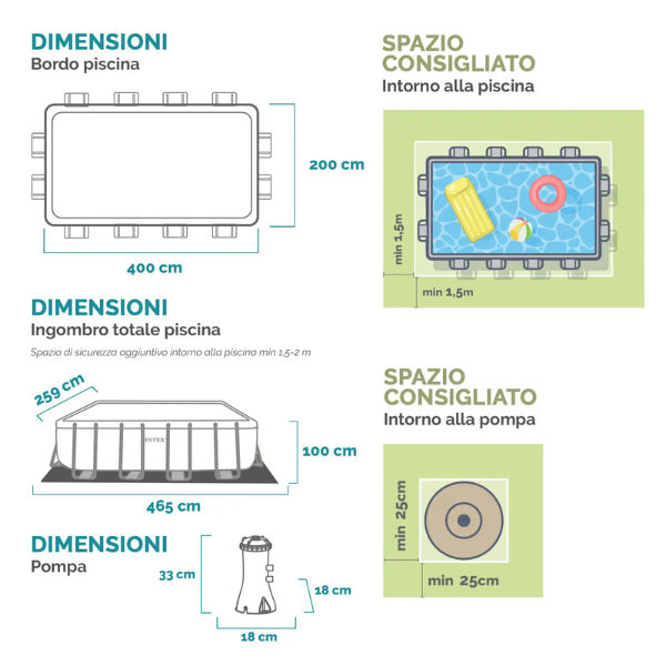 Piscina 400 x200 x 100 cm, 6836 L, cadru metalic+ pompa+ scara - livrare, credit !!! foto 7
