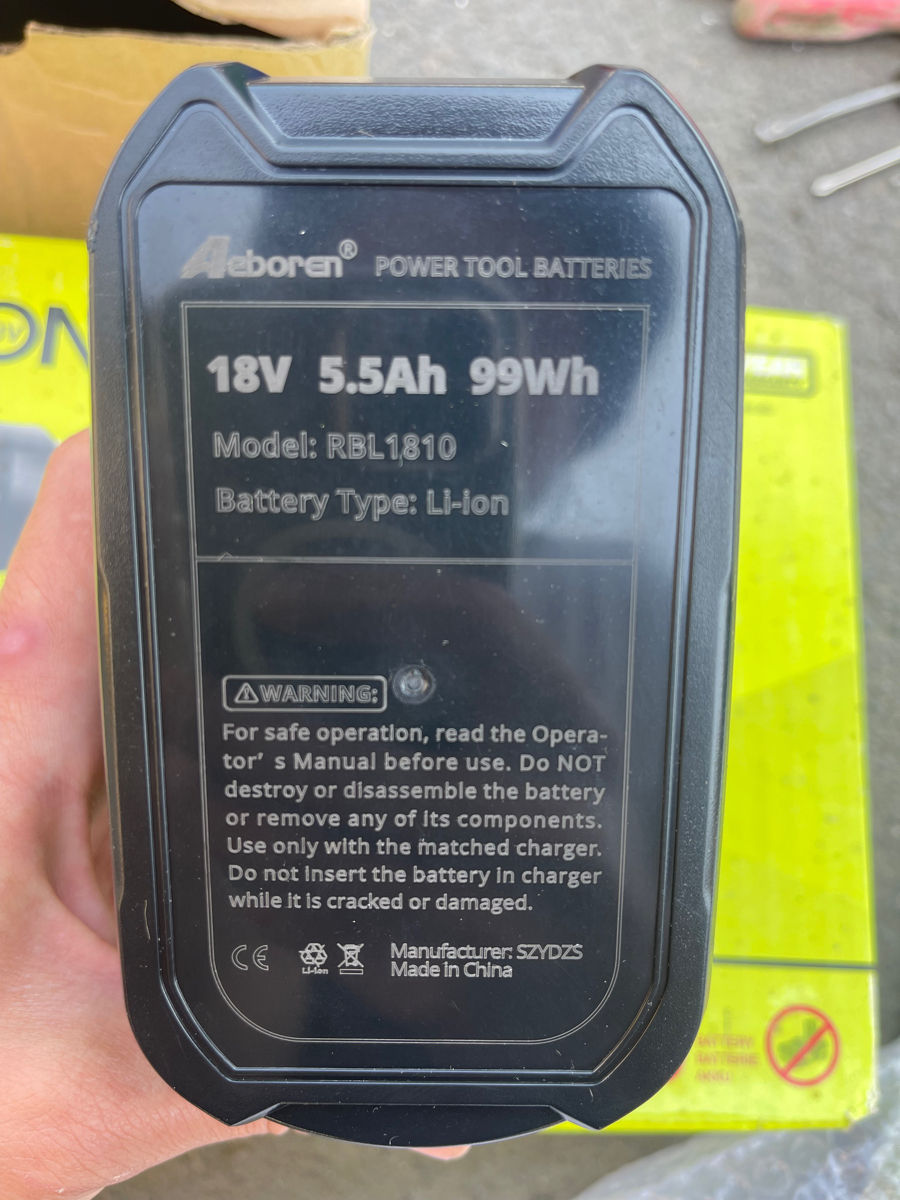 Перфоратор аккумуляторный Ryobi R18SDS-0 1.3Дж 18В фото 3