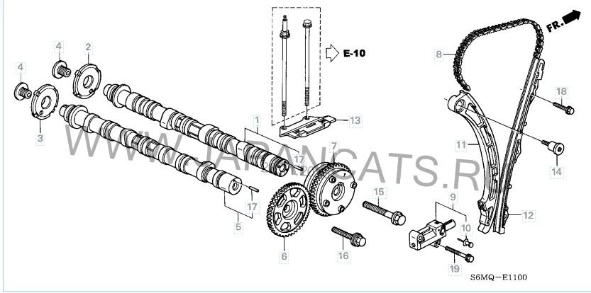 raspredval Honda cr-v,accord,stream K20A