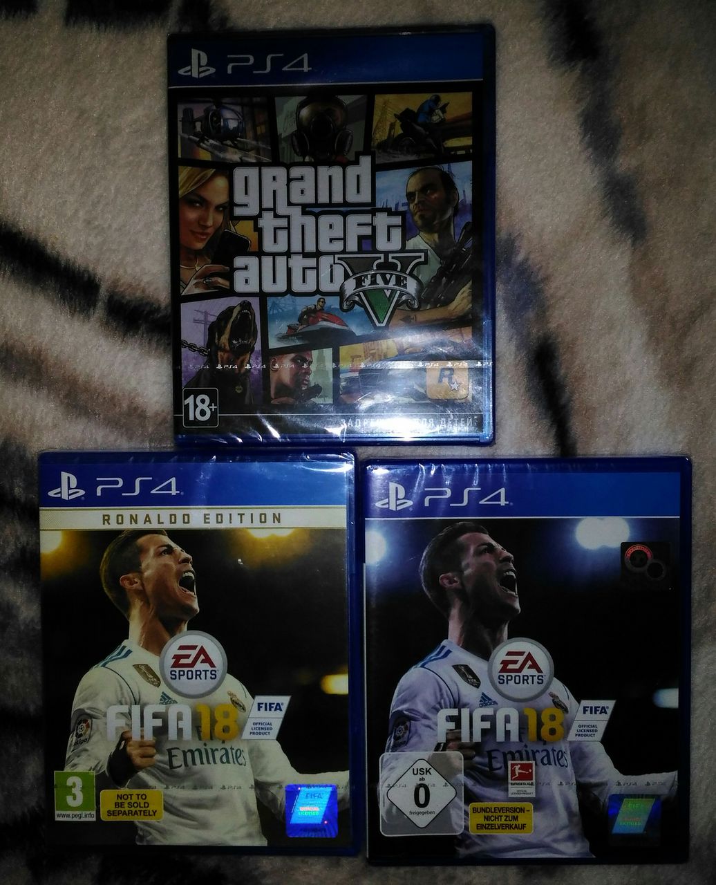 PS4 Игры FIFA 18,GTA5,Evil Within 2,Call of Duty WW 2