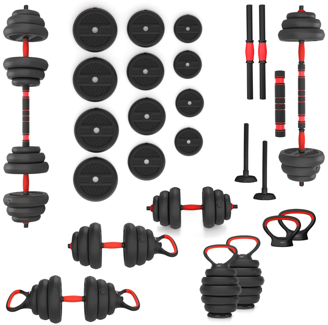 Set de gantere cu greutăți detașabile Hms 20kg foto 8