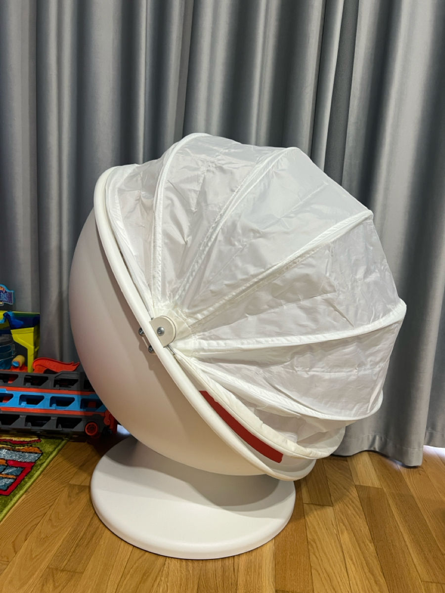 Fotoliu rotativ pentru copii Ikea PS Lomsk (Alb/Rosu) фото 3
