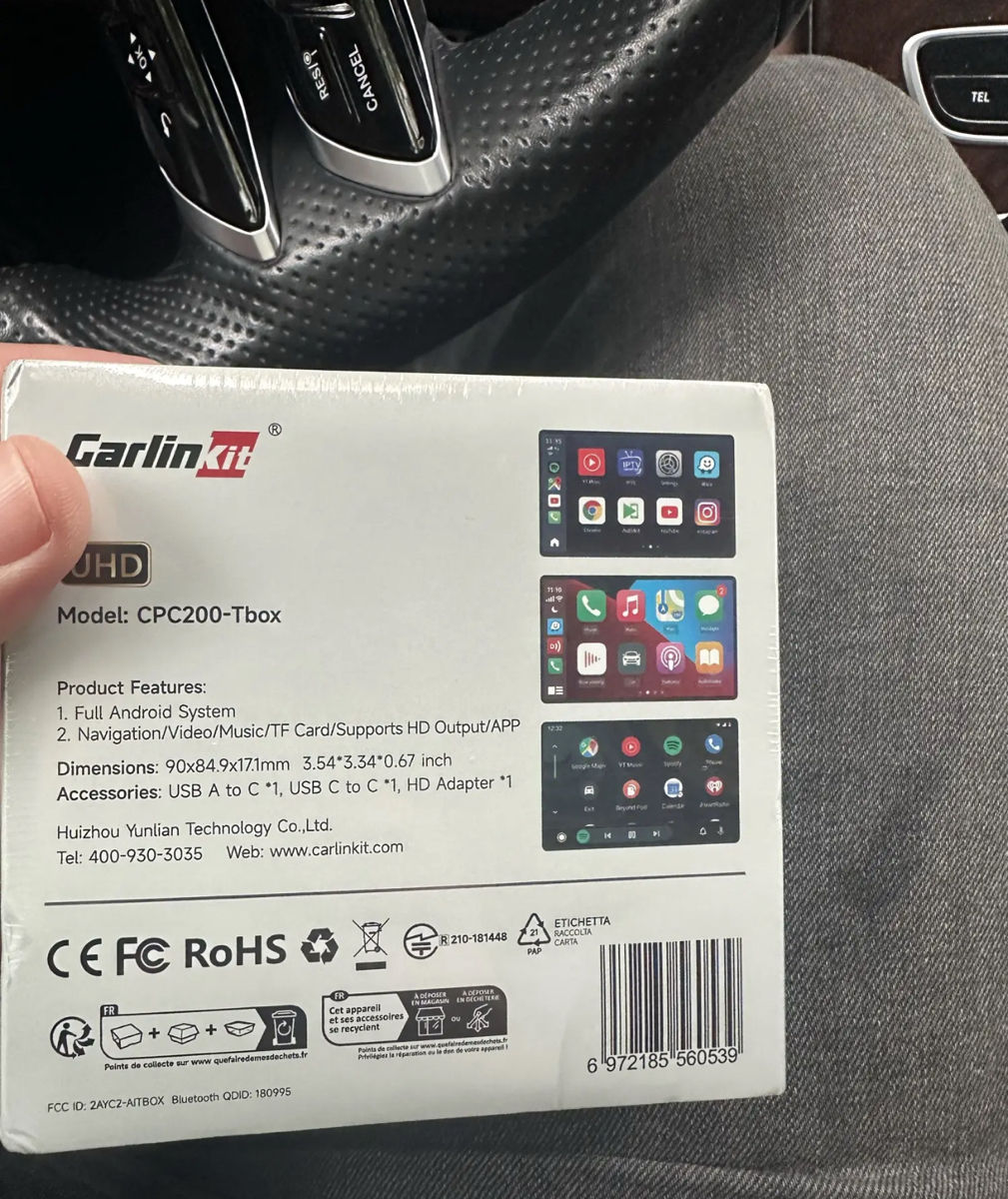 Ai Box,Tv Box, Carlinkit Uhd Hdmi 8/128  ,carplay -  Android Auto. Оригинал  ! фото 1
