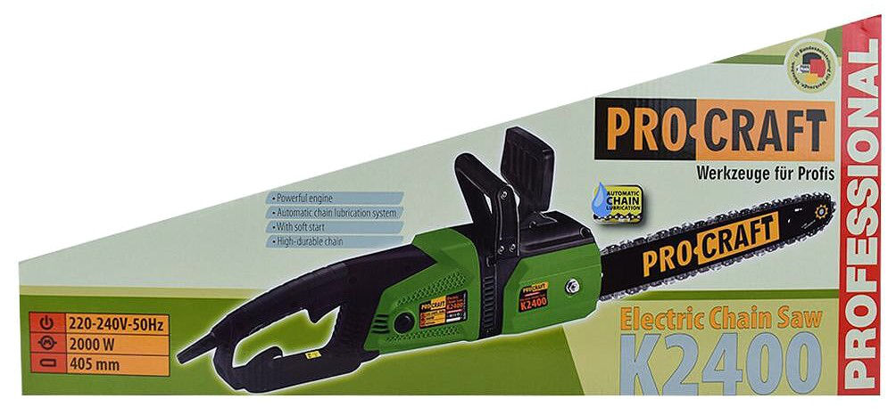 Электрическая цепная пила Procraft K2400 foto 7