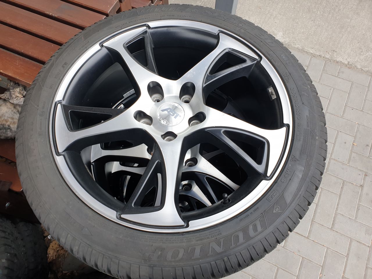 Dunlop WinterSport 255/45 R20, protectorul 85% + Jante R20 ABT 5x112 Audi A6 A7 S7 Q5 foto 2