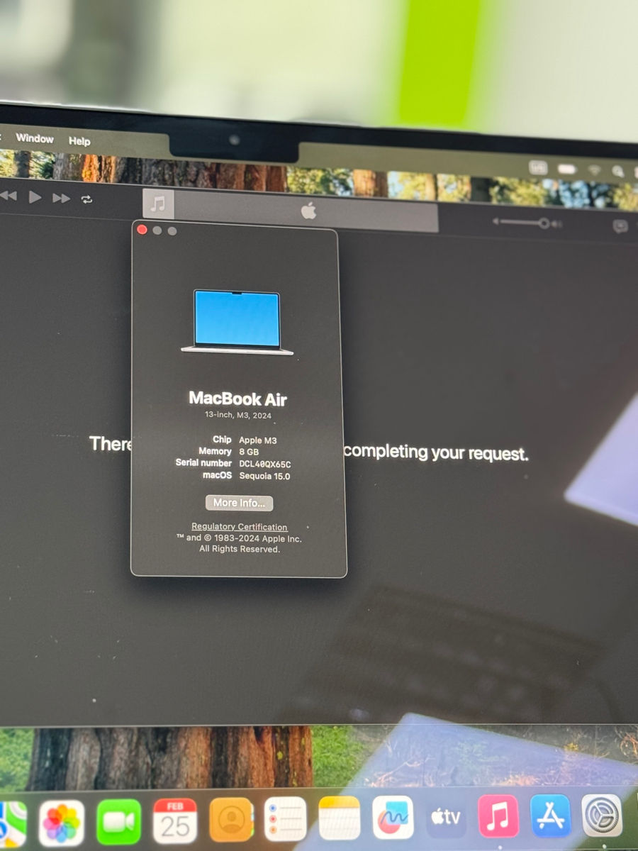 MacBook Air 13 M3 8/256gb nou , garantie 12 luni  foto 2