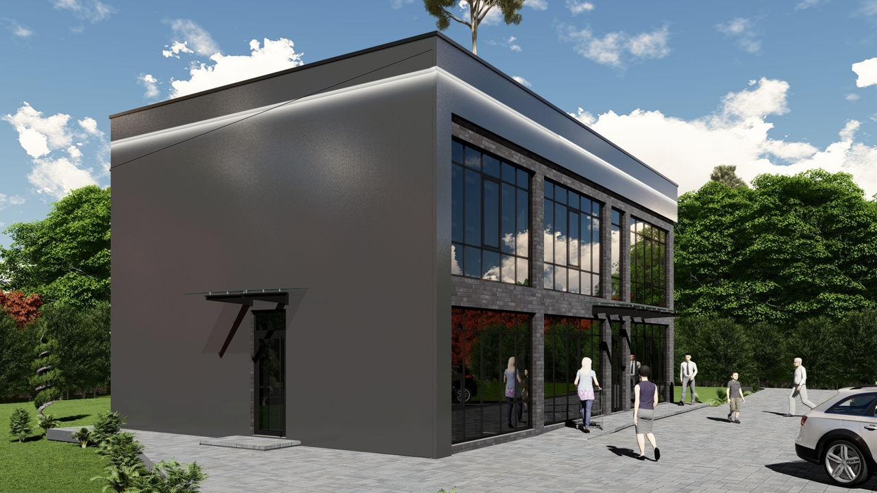 Centru comercial/Magazin / 214m2 / P+E / arhitectura / inginerie / 3D / construcții / reconstrucții foto 1