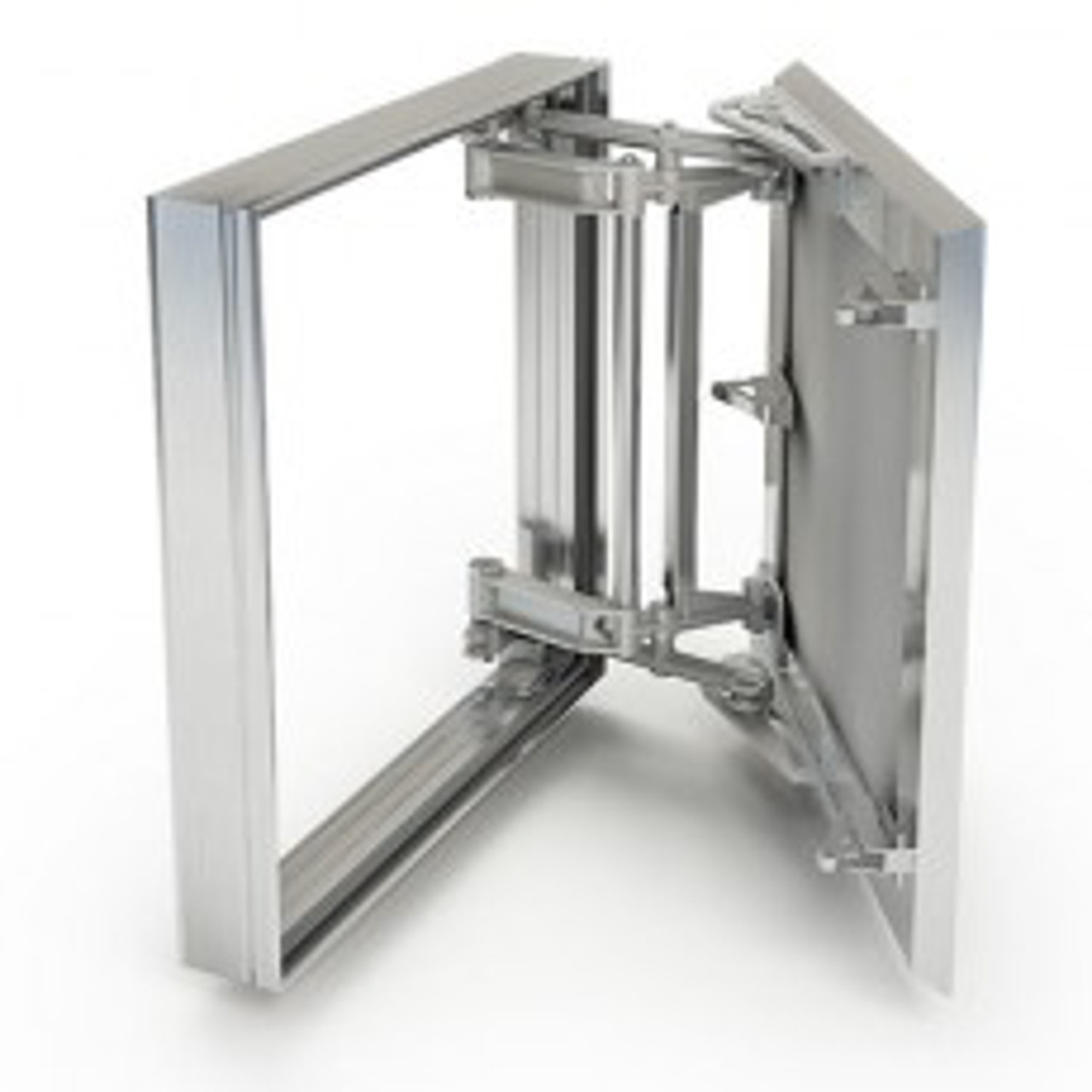 Люк (невидимка) 30х30см под кафель с нажимным механизмом и усиленной петлей