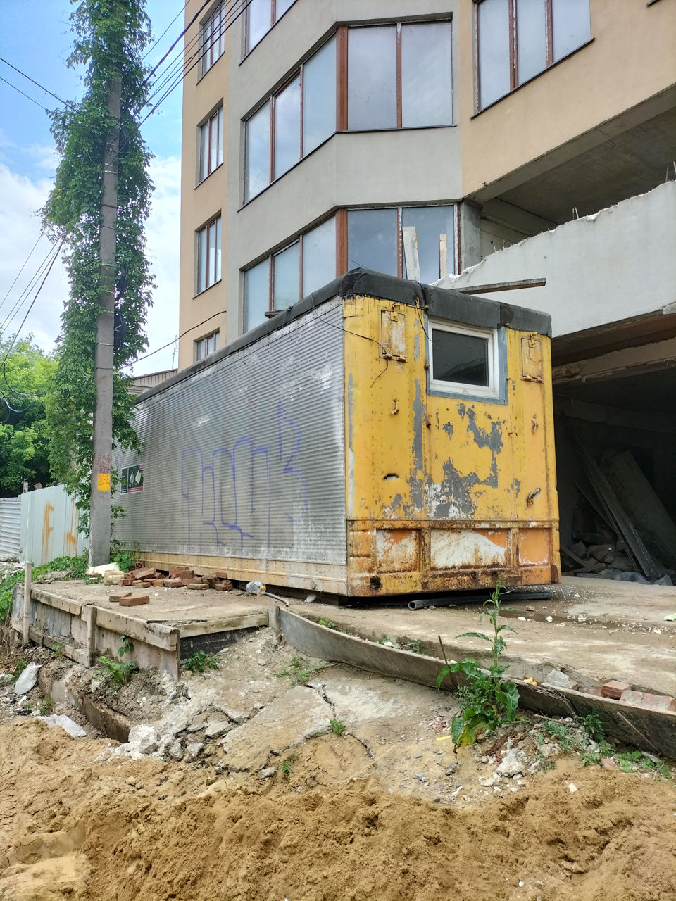 Вагон строительный.
