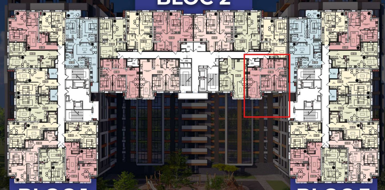 Apartament cu 2 camere, 68 m², Telecentru, Chișinău 2