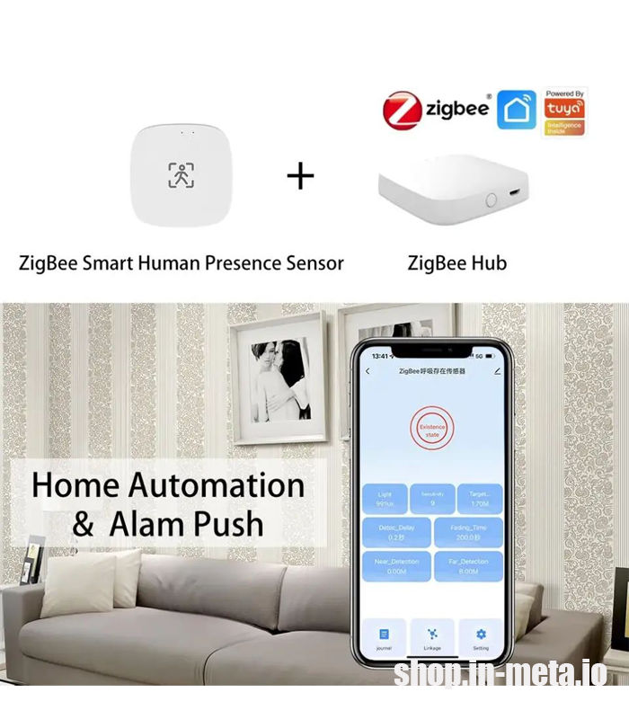 M100 Human presence motion sensor Tuya ZigBee WiFi, Датчик присутствия человека. фото 3