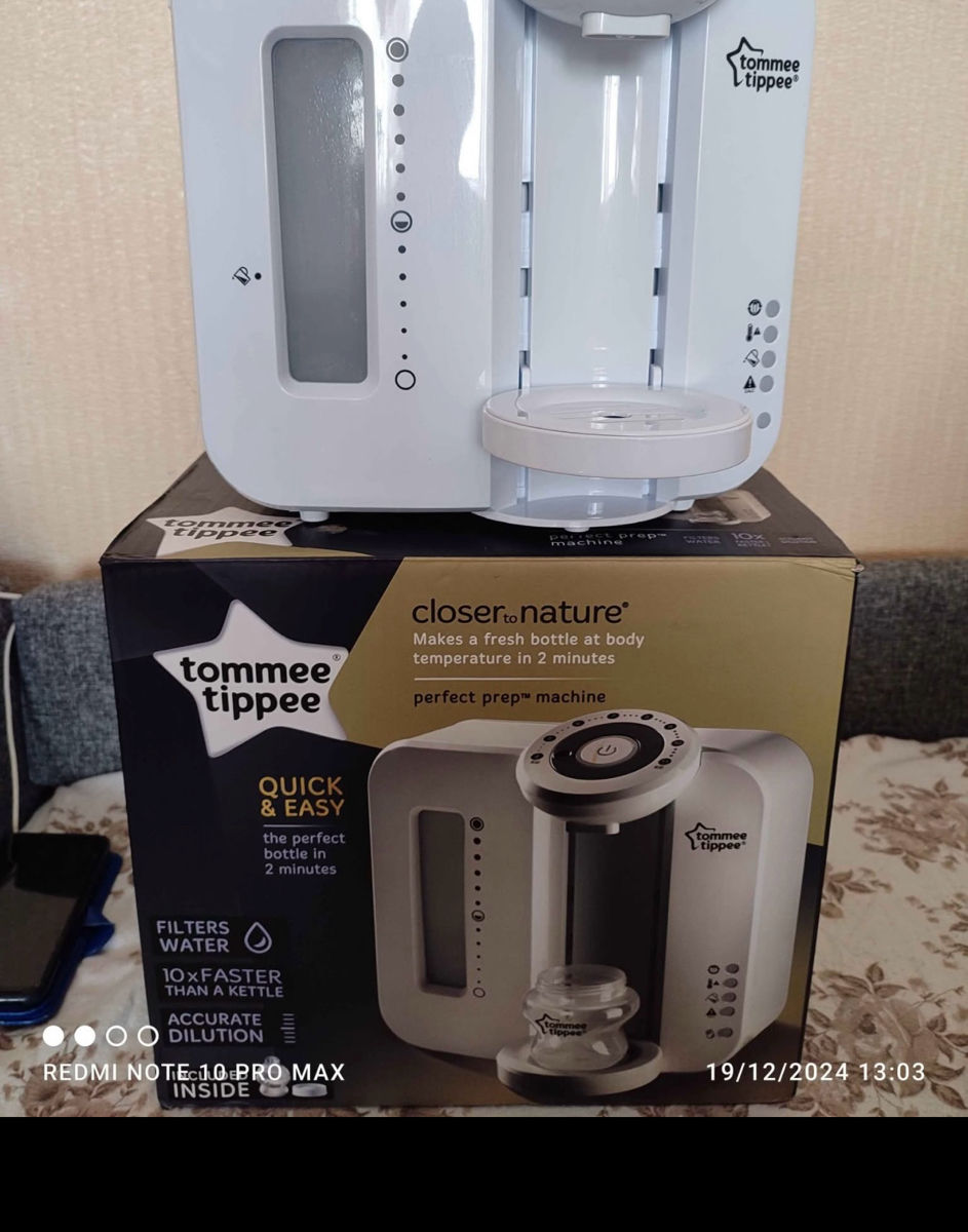 Aparat pentru pregatirea formulei de lapte praf Tommee Tippee Perfect Prep, Alb foto 2