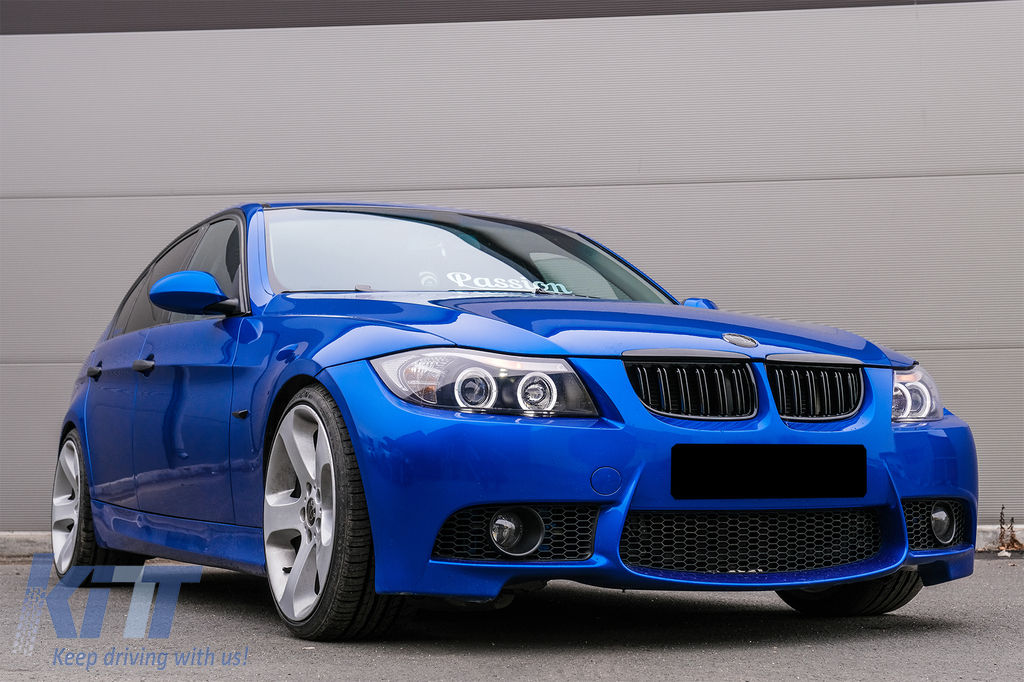 Livrare Gratuita Grile ноздри M Nari BMW Seria 3 E90 E91 Pre-LCI (2005-2008) Negru Lucios foto 2