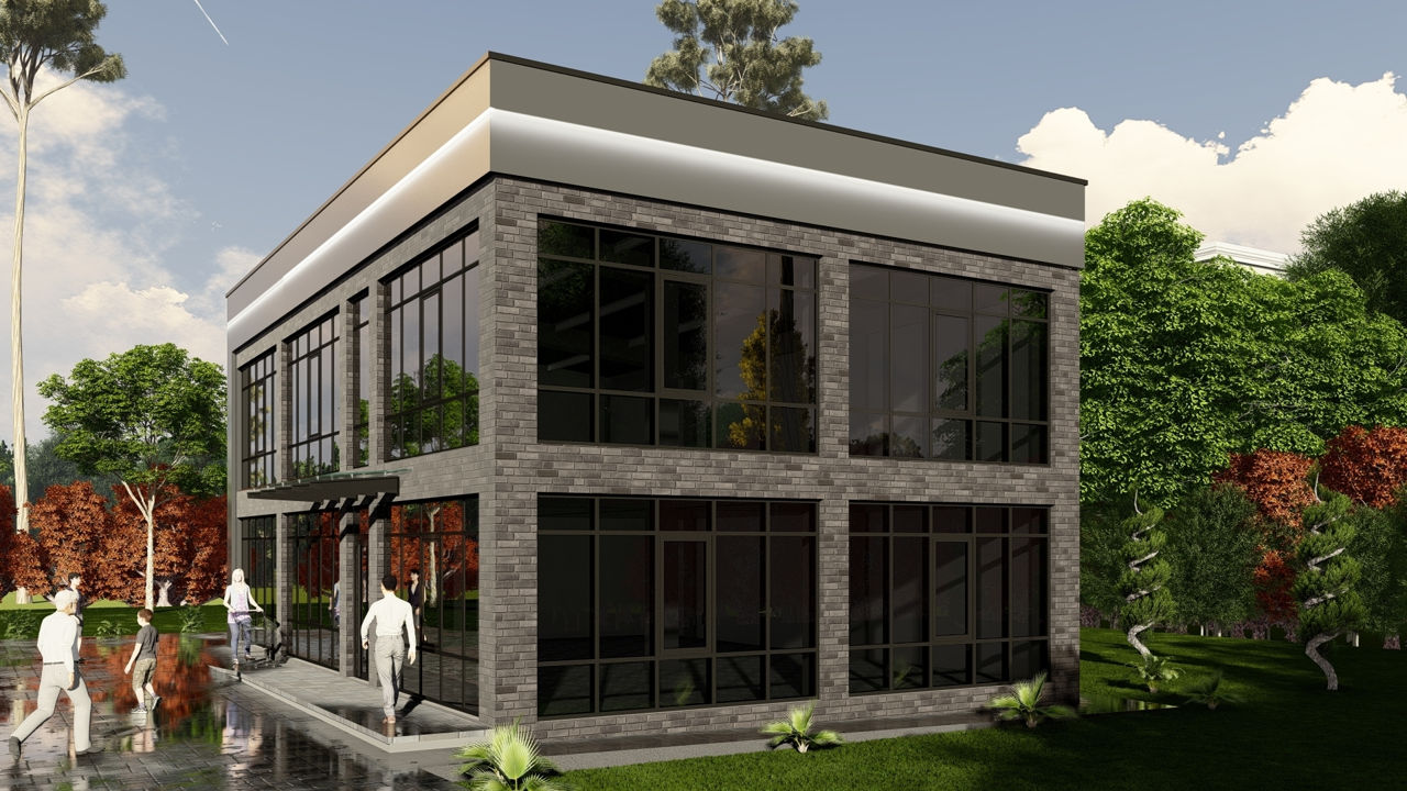 Centru comercial/Magazin / 214m2 / P+E / arhitectura / inginerie / 3D / construcții / reconstrucții foto 0
