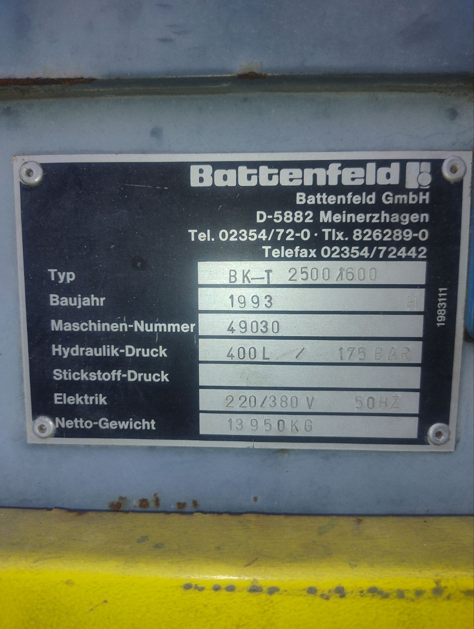 термопласт автомат battenfeld foto 0