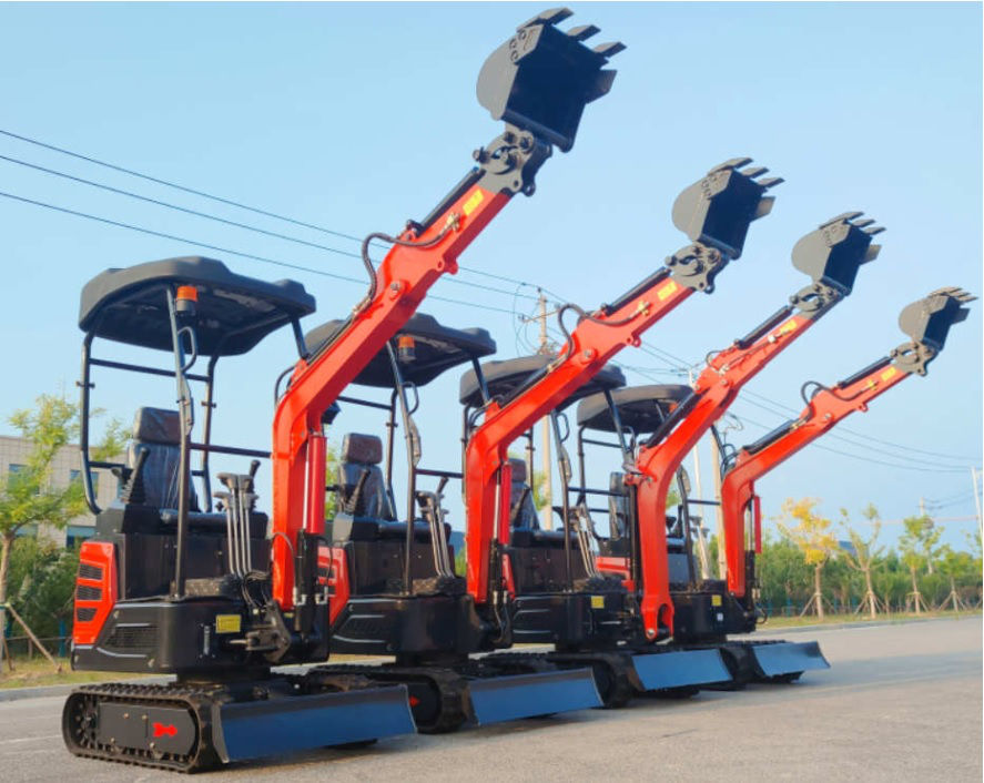 Mini excavator 1100kg foto 3