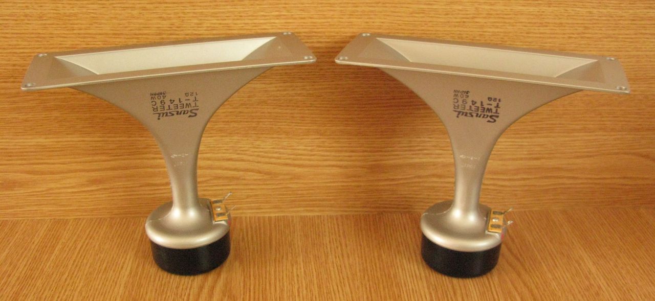 Динамики ВЧ Sansui Tweeter T-149. Стойки для полочной акустики
