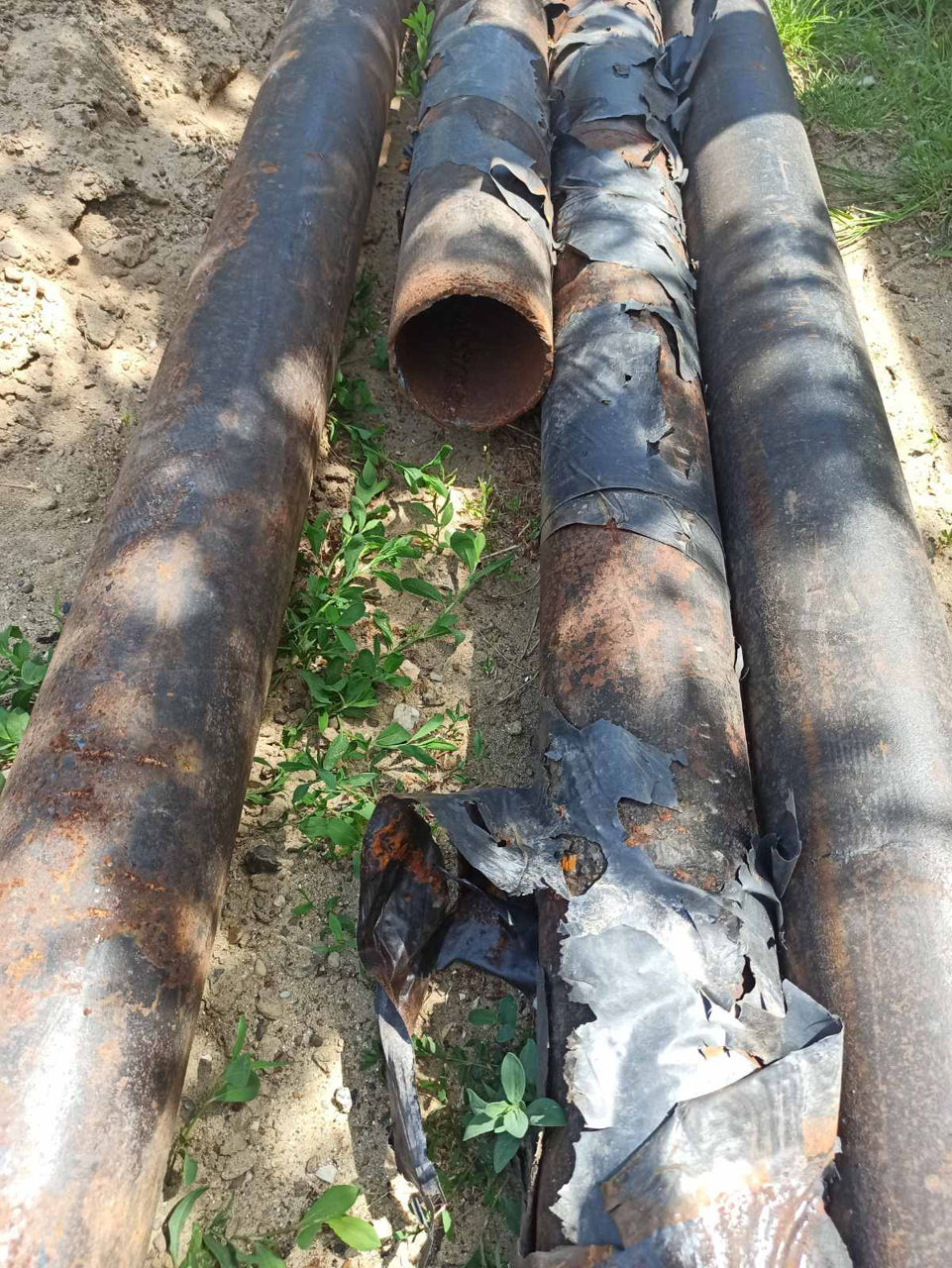 Трубы толстостенные б/у.