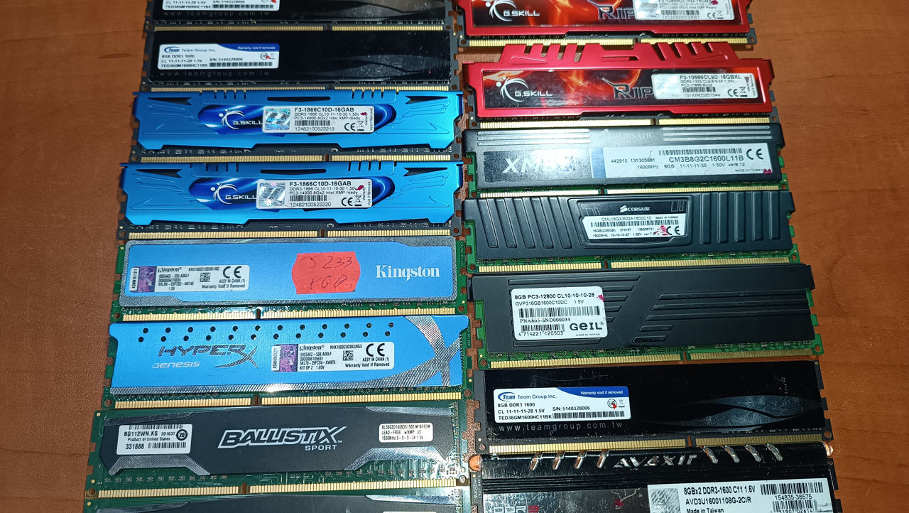 Продаю оперативные память для PC, DDR 3, DDR 4 фото 11
