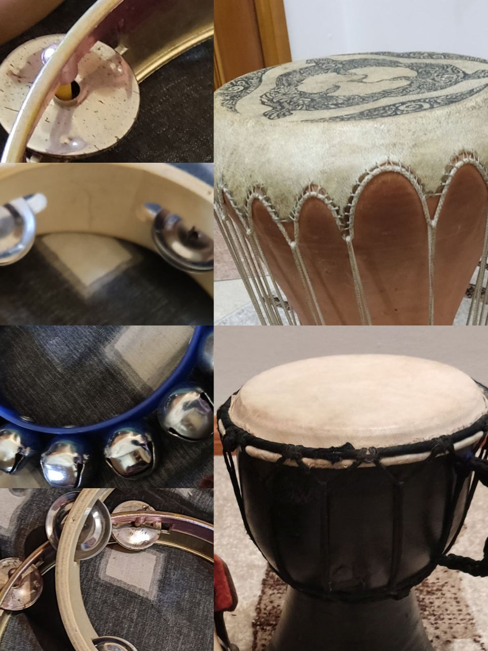 Metalofon, Marakas, Djembe, Darbyka professional (glina. barter toje. video real фото 1