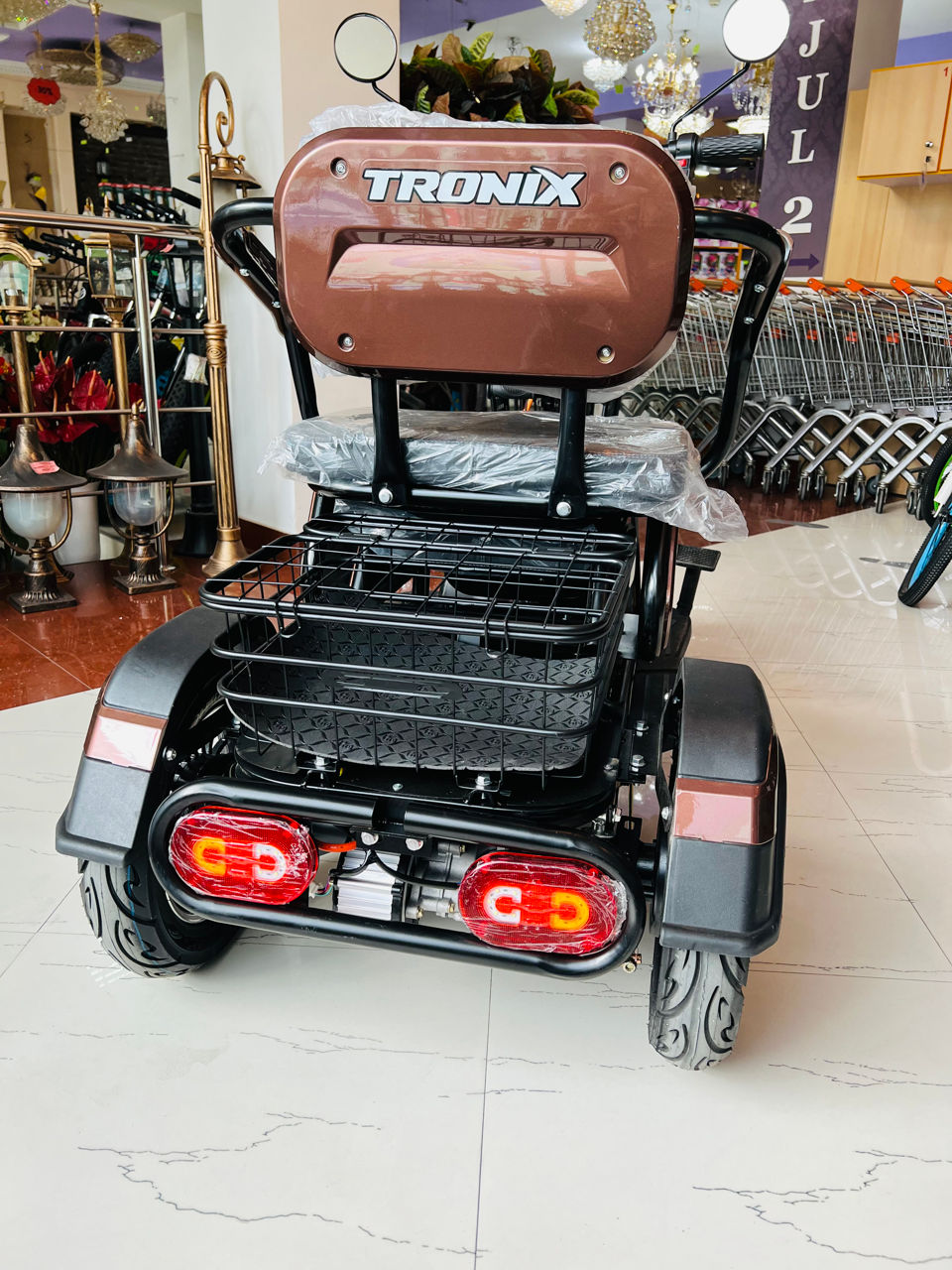 Electro Triciclu Tronixr 1000w cu trei locuri foto 2