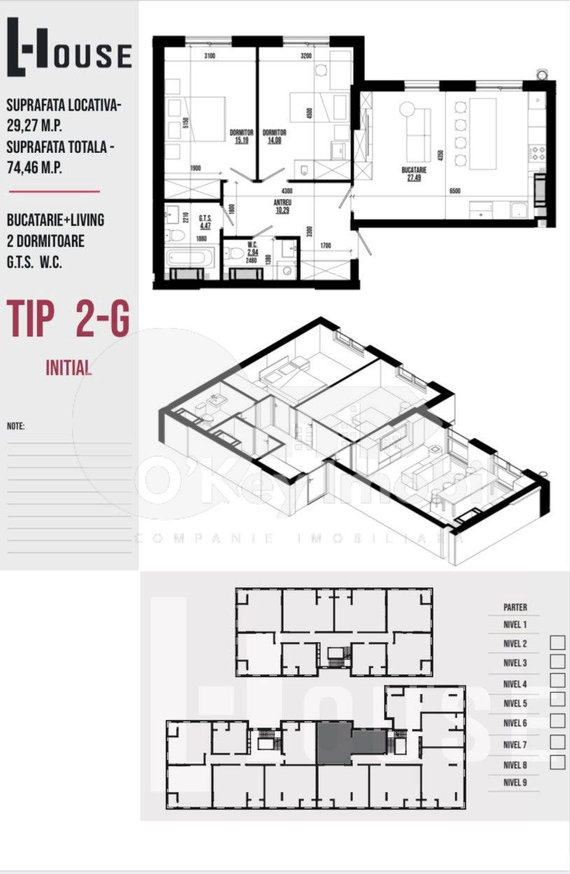 Apartament cu 2 camere,  Centru,  Strășeni,  Strășeni foto 1