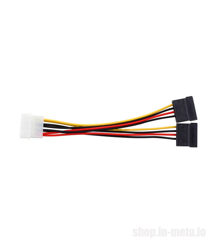 PSU Power Adapter 4pin IDE Molex Male to 2 SATA (Dual SATA) 15 Pin Female foto 0