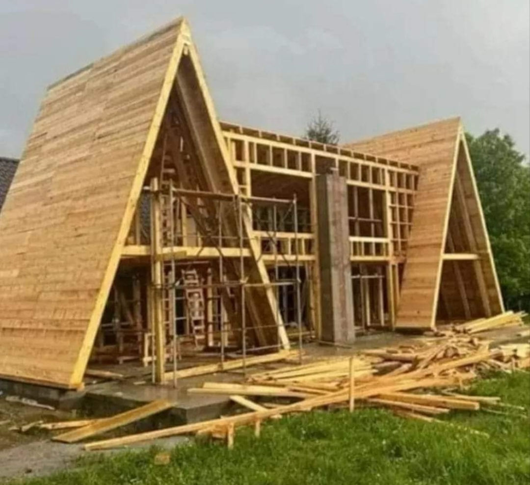vând casa modulara lemn A frame metal foto 4