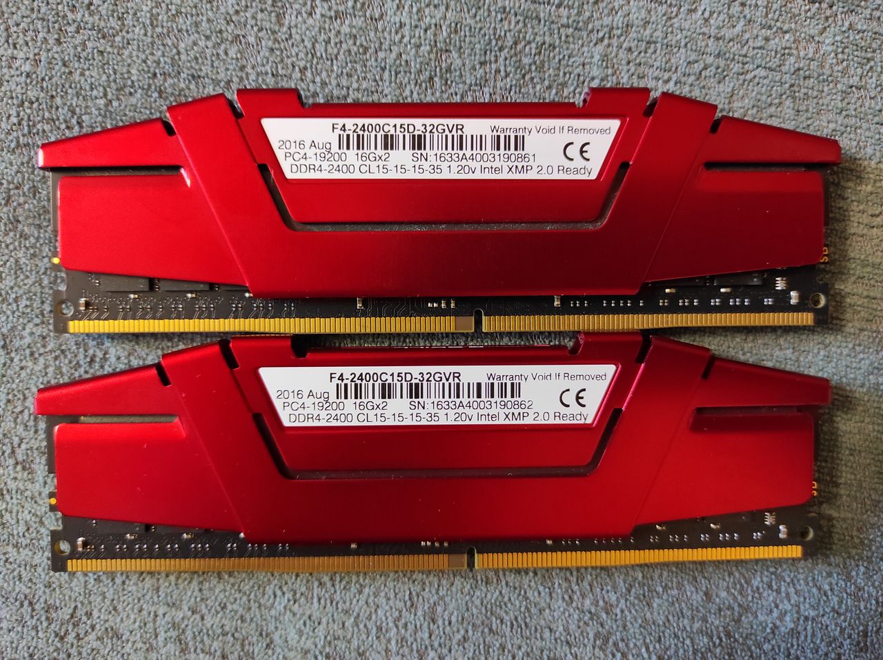 ddr4-2400mhz 32gb, ddr4-3200mhz 16gb, ddr4 8gb