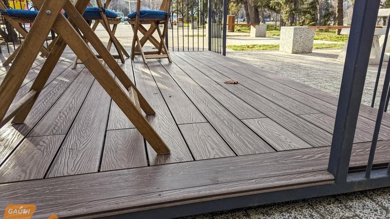 Decking WPC (lemn compozit) scânduri pentru pardoseală exterioară sau terase foto 0
