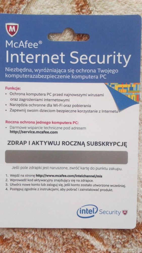McAfee Internet Security 150 MDL foto 0
