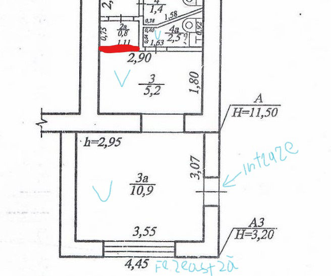 Аренда помещения 18 m2, Кишинев ул. Тудор Владимиреску 12/1 300евро