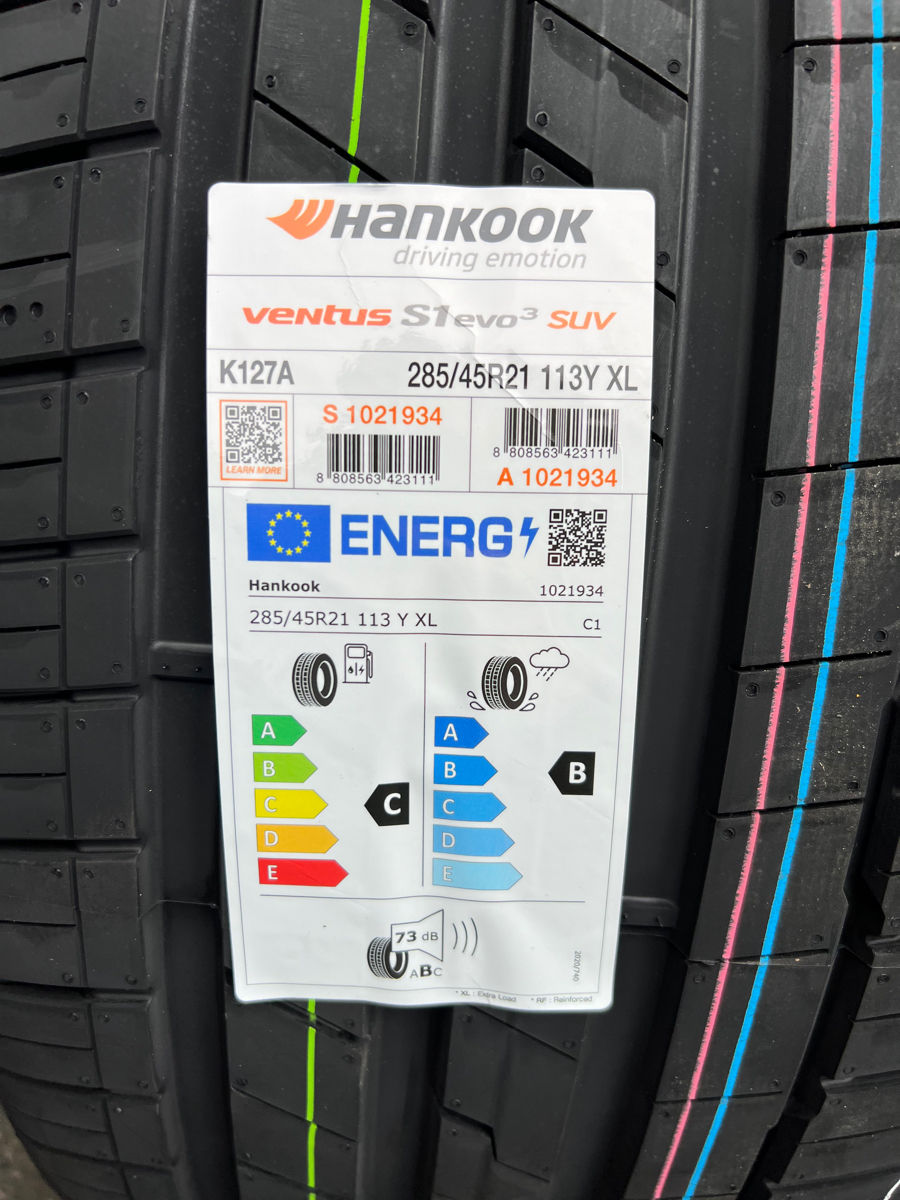 2 шины/ 2 anvelope 285/45 R21 Hankook Ventus S1 Evo3/ Доставка, livrare toata Moldova 2024 foto 1