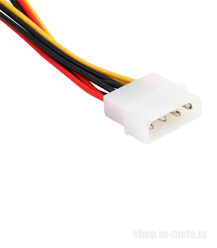 PSU Power Adapter 4pin IDE Molex Male to 2 SATA (Dual SATA) 15 Pin Female foto 4