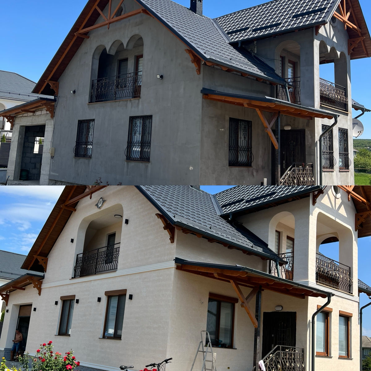 Fațade imitare piatră. foto 8
