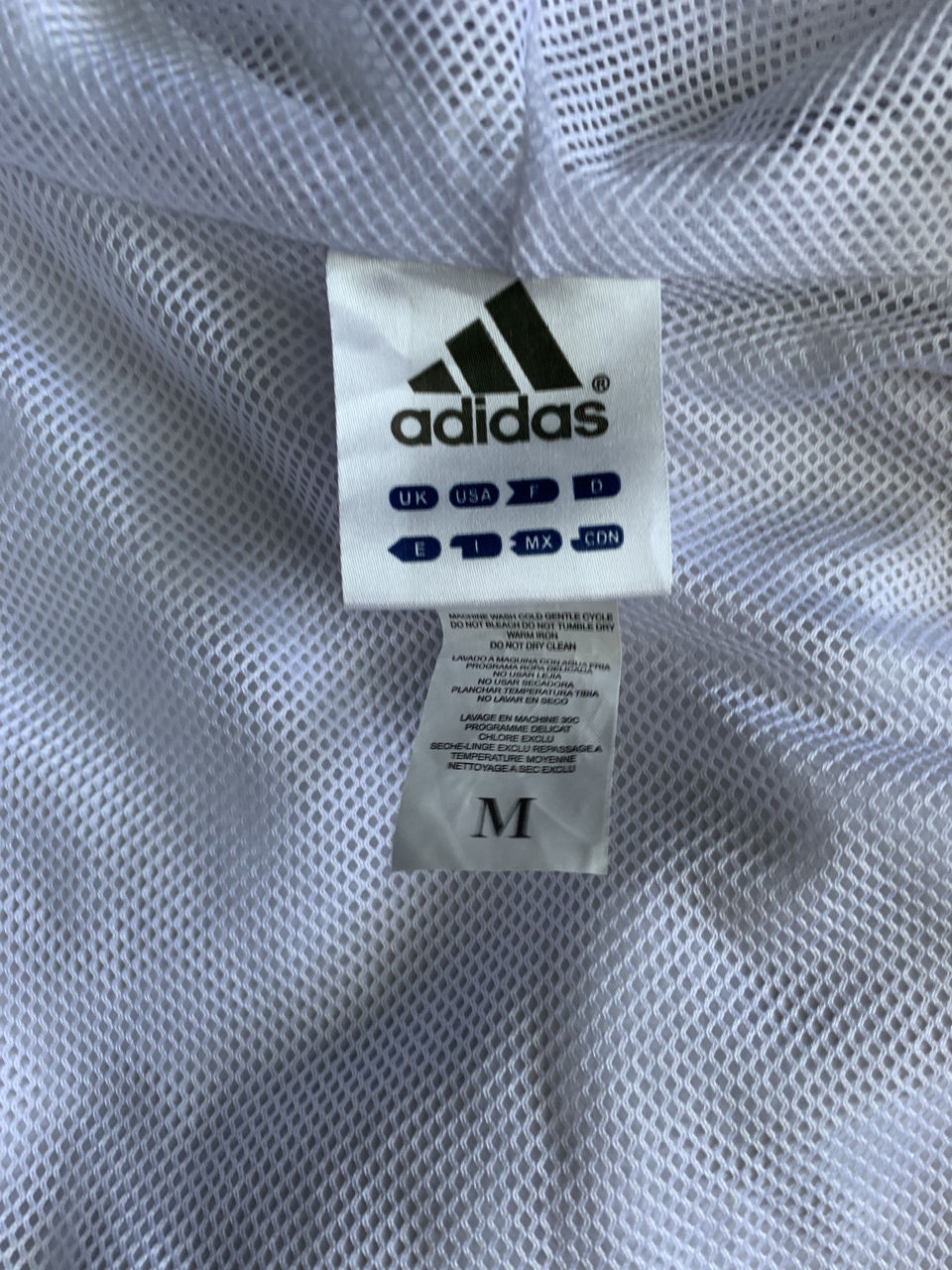 Ветровка белая женская Adidas (размер М)