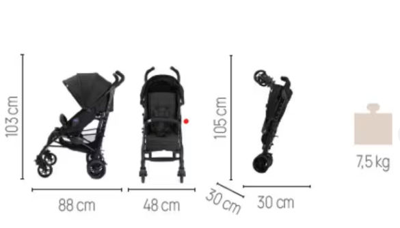 Carucior sport chicco liteway 4 basic , 5 puncte, 0 luni+, negru. promo! foto 5