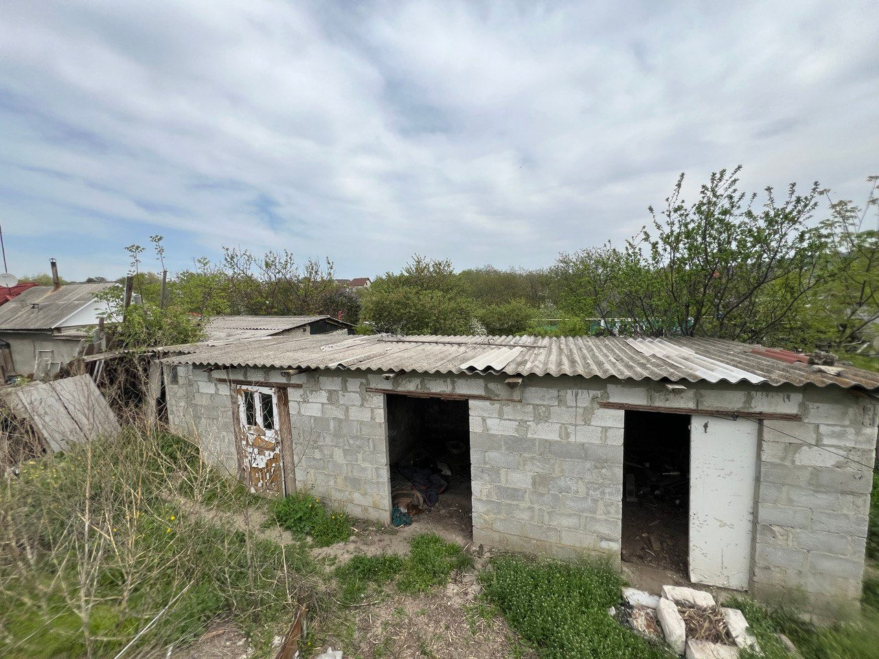 Каркасный дом в Северская гараж