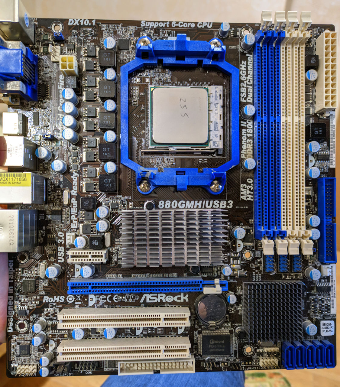 AsRock 880GMH + AMD Athlon II X2 255