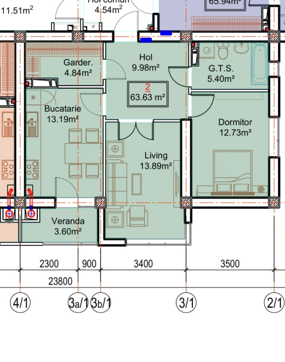 Apartament cu 2 camere,  Periferie,  Dumbrava,  Chișinău mun. foto 2