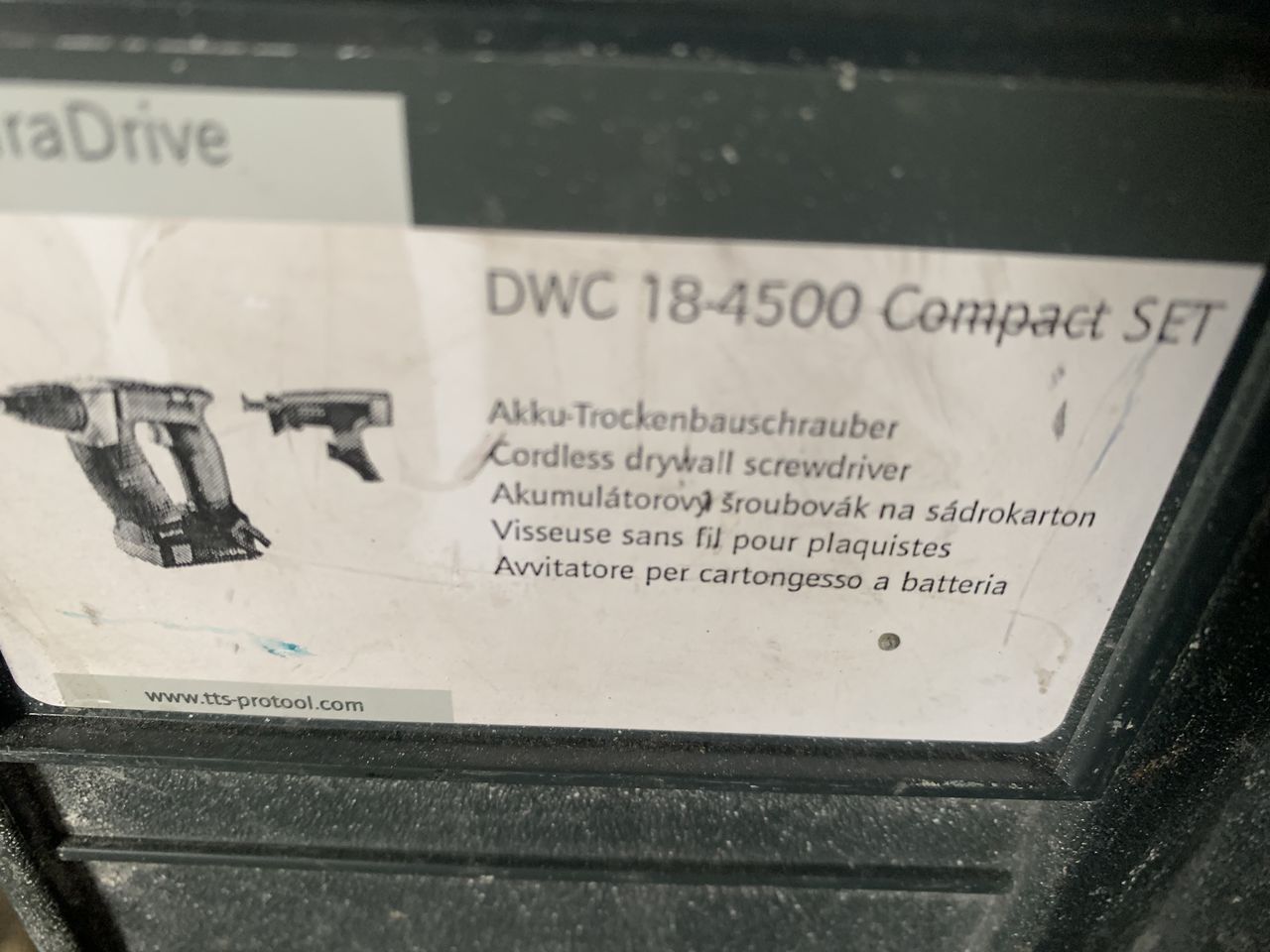 Аккумуляторный строительный шуруповёрт DURADRIVE DWC 18-4500 Basic Protool/Festool foto 1