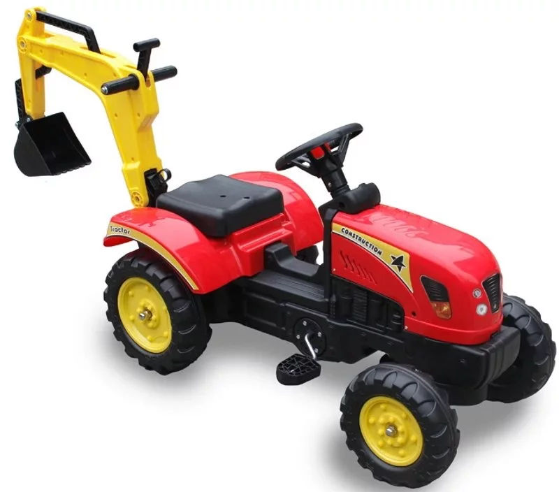 Tractor cu cupă pentru copii Lean Toys foto 0